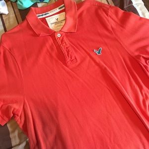 AEO Orange Polo XXL